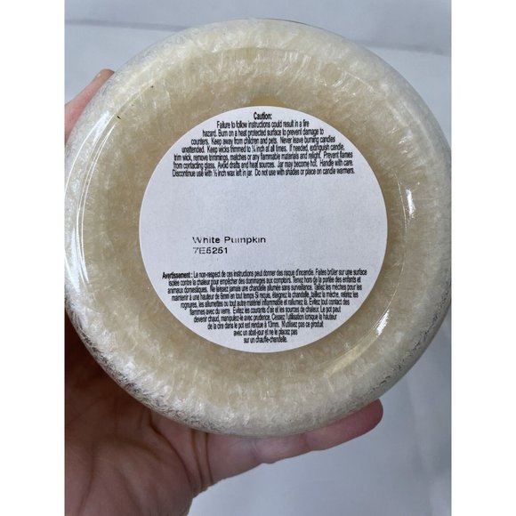 16oz Mia Bella's Natural Palm Wax Double Wick Candle - NEW (White Pumpkin) - Picture 4 of 4